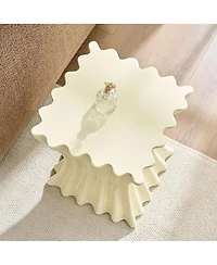 Streamdale Furniture Vintage Fiberglass Side Table - Beige