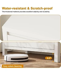 gaomon Rattan Buffet Sideboard Cabinet, Kitchen Storage Cabinet with Doors for Hallway