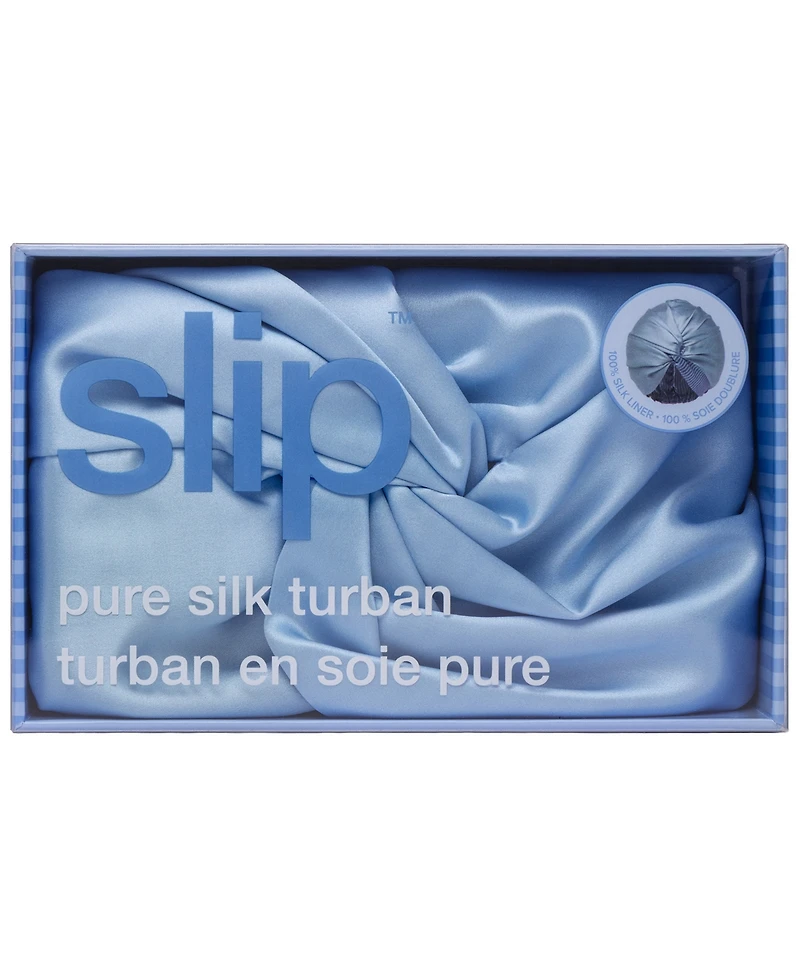 Slip Cornflower Pure Silk Turban