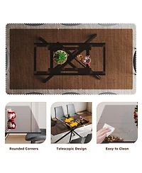 Streamdale Furniture Modern Expandable Dining Table with Retractable Leaf, Glass Top (7-59 chars)