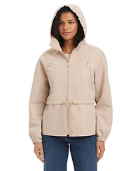 kate spade new york Women's Magic Print Cropped Anorak With Attached Hood