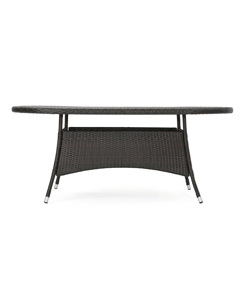 Streamdale Furniture Ramsey Outdoor Oval Wicker Dining Table