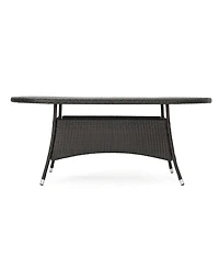 Streamdale Furniture Ramsey Outdoor Oval Wicker Dining Table