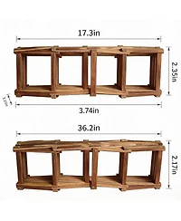 Yigii Foldable Wine Rack for Countertop and Cabinets