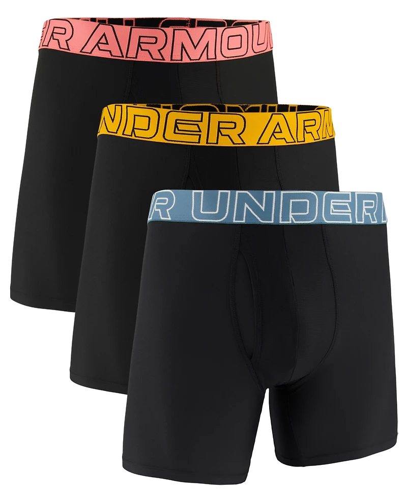 Under Armour Men's Boxerjock Performance Tech Boxer Briefs, 3-Pack
