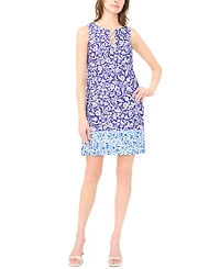 Msk Women's Sleeveless Three Ring Detail Dress