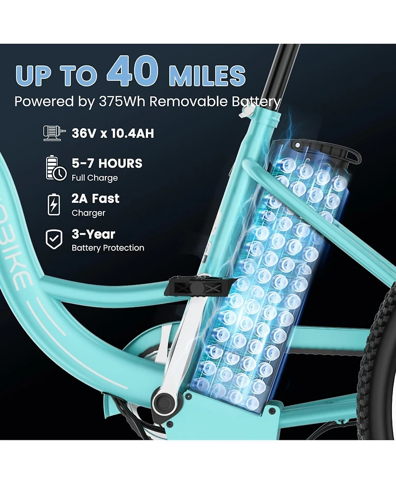 Mooncool 350W Electric Tricycle for Adults