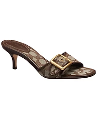 Coach Women's Margot Signature Jacquard Slip-On Sandals