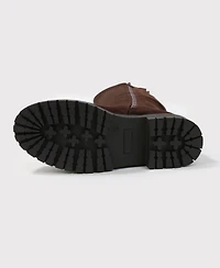 Berness Women's Beverly Microfiber Suede Lug Sole Boots