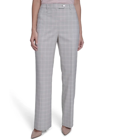 Calvin Klein Women's Windowpane Modern Fit Pants