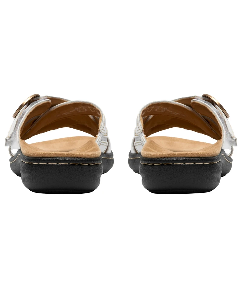 Clarks Women's Collection Laurieann Opal Round Toe Sandals