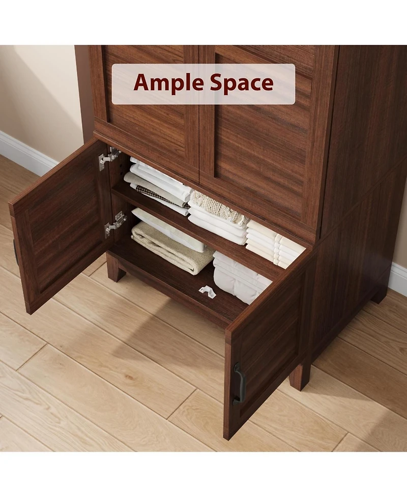 Gaomon 72" Armoire Wardrobe Closet with 4 Doors