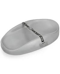 Bumbo Diaper Changing Pad, Ergonomic Baby Changing Mat with Safety Belt, Gray