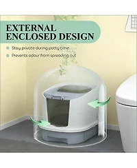 Zeus & Ruta Easy to Clean Litter Box Covered Cat Litter Box