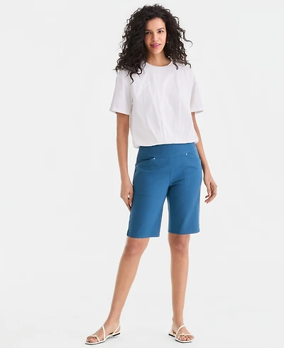 I.n.c. International Concepts Women's Mid Rise Pull-On Bermuda Shorts, Created for Macy's