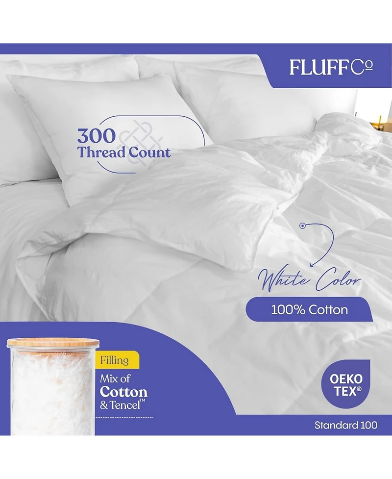 FluffCo Down Alternative Comforter - Queen