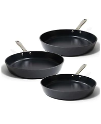 Alva Maestro 3pc Premium Ceramic Nonstick Frying Pan Set (8", 9.5", 11" Pans)