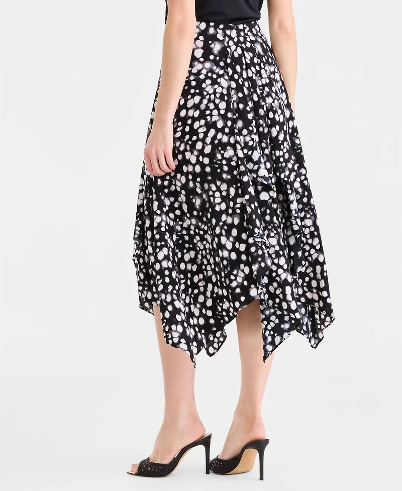 I.n.c. International Concepts Women's Asymmetric-Hem Midi Skirt, Macy's Exclusive
