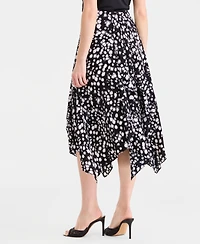 I.n.c. International Concepts Women's Asymmetric-Hem Midi Skirt, Macy's Exclusive