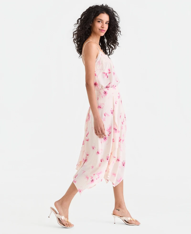 I.n.c. International Concepts Women's Asymmetric-Hem Midi Skirt, Macy's Exclusive