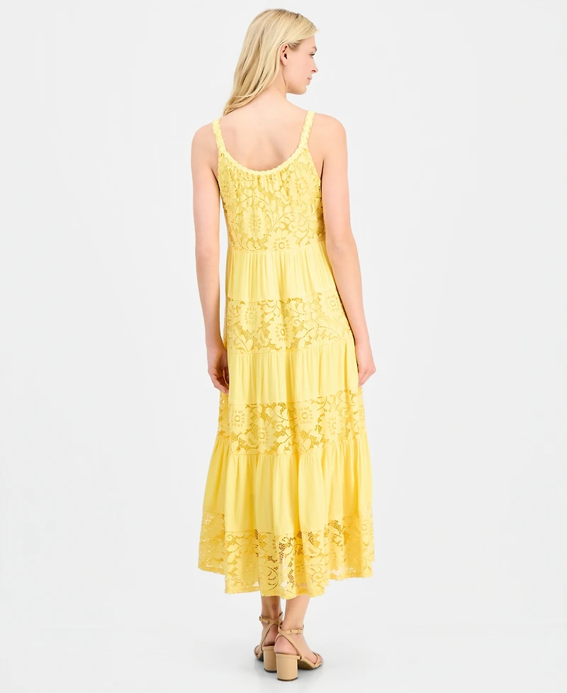 Robbie Bee Women's Sleeveless Tiered Midi Dress