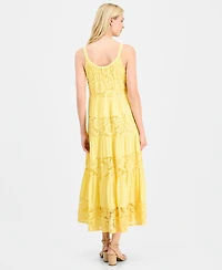 Robbie Bee Women's Sleeveless Tiered Midi Dress