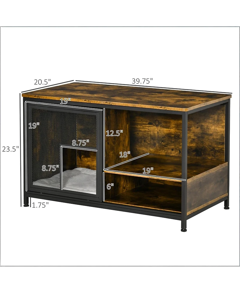 Zeus & Ruta End Table Cat House Wooden Cat House