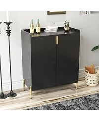 Streamdale Funiture Home wine bar cabinet with rack & shelf