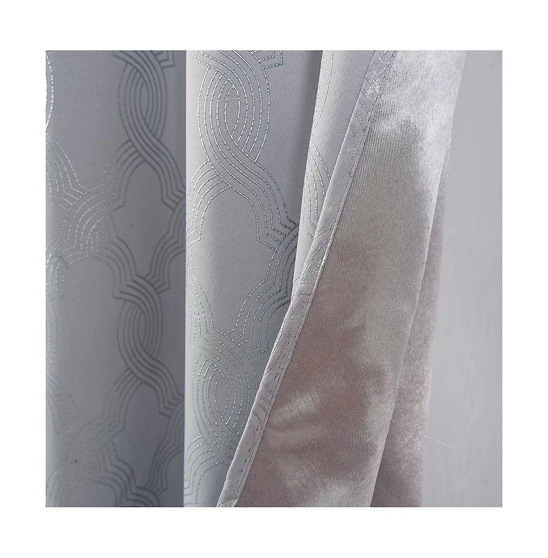 Oliva Gray Jansen Rubber Blackout Grommet Panel - 54x90" Grey