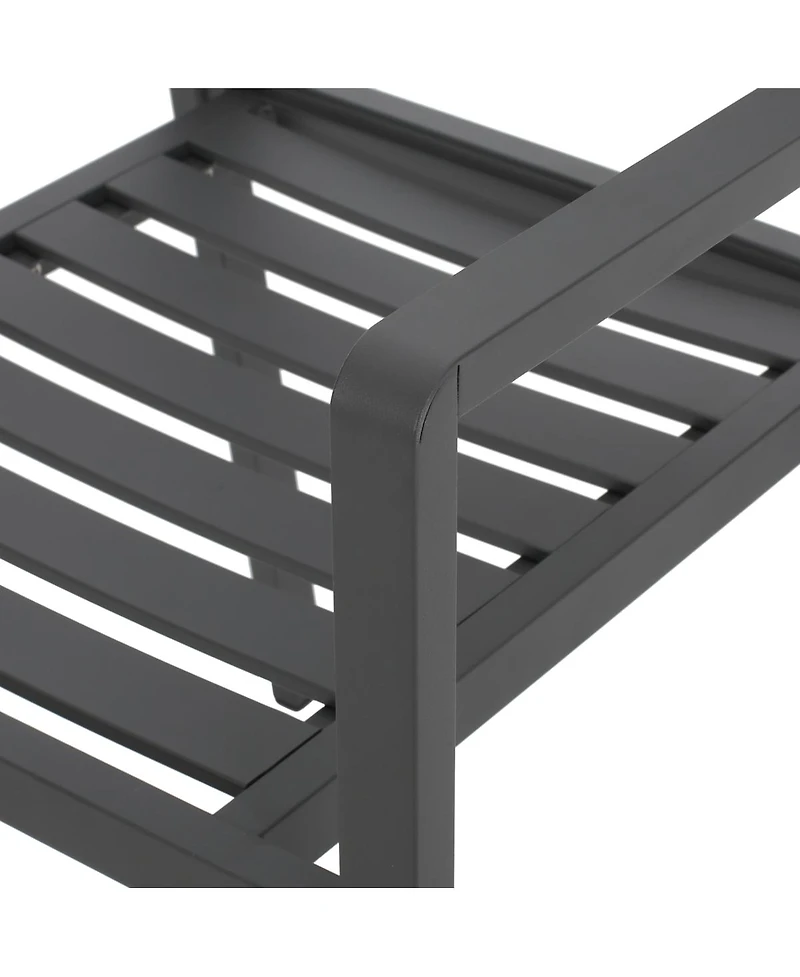 Streamdale Furniture Outdoor Modern Aluminum Dining Chair (Set of 2)