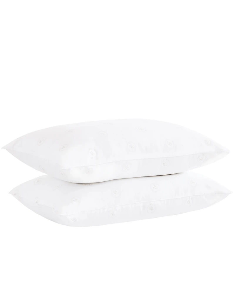 Lauren Ralph Lauren Dalton Logo Pillows 2-Pack, Standard/Queen