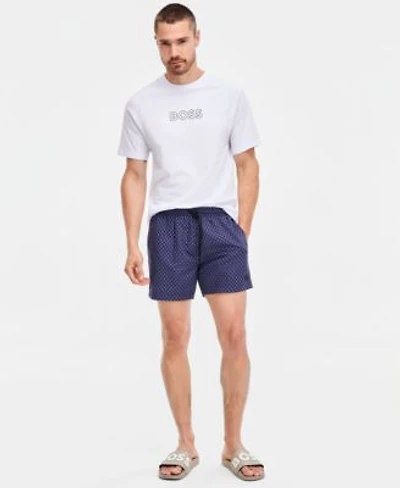 Boss By Hugo Boss Logo T Shirt Printed Dots 5 Swim Trunks