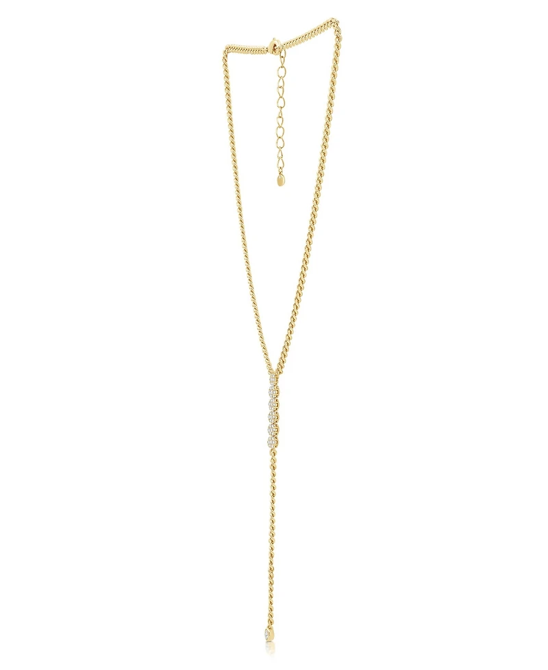 And Now This Cubic Zirconia Y Necklace