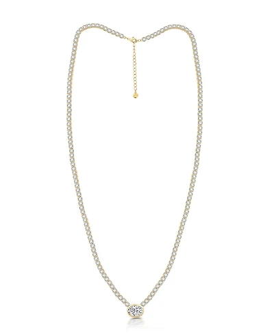 And Now This Cubic Zirconia Tennis Necklace