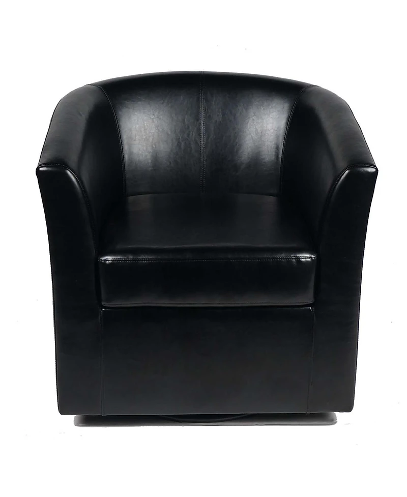 Streamdale Furniture Streamdale Corley Club Chair: Swivel Barrel Chair for Statement Seating