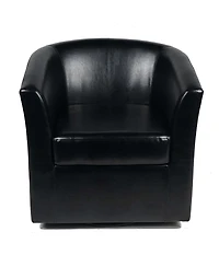 Streamdale Furniture Streamdale Corley Club Chair: Swivel Barrel Chair for Statement Seating