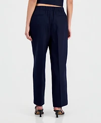 Bar Iii Women's Pull-On Linen-Blend Pants, Macy's Exclusive