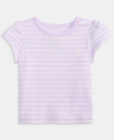 First Impressions Baby Girls' 3M-24M Mix and Match Stripe Flower T-Shirt, Macy's Exclusive