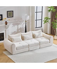 Streamdale Furniture Modular Cloud Sofa, Convertible Folding Sofa Bed, Sectional Cushioned Sofa