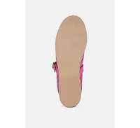 Nazuka Handcrafted Real Suede Leather Flats