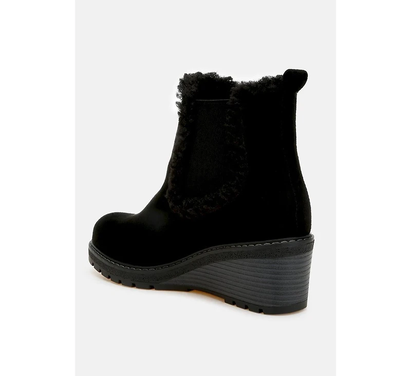 Thunderhoof Faux Fur Lined Chelsea Boots