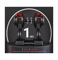 Yaheetech 52.5lb 12-in-1 Quick-Adjust Dumbbell