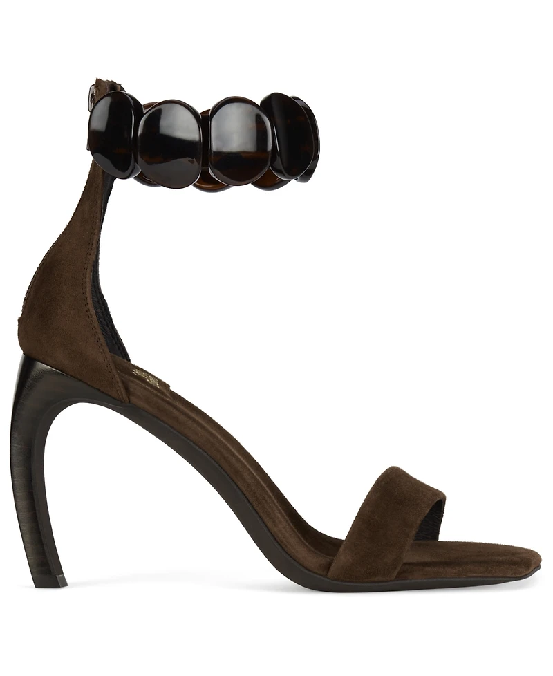 Jeffrey Campbell Women's Palia Embellished Banana Heel Dress Sandals