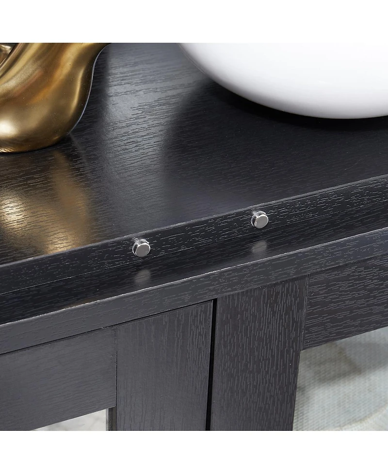 Streamdale Furniture Elegant Lighted Glass Curio Display Cabinet