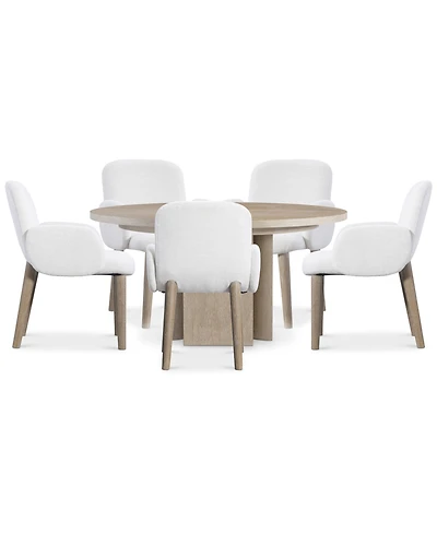 Bernhardt 6-Pc. Loggia Dining Set Round Table and Arm Chairs