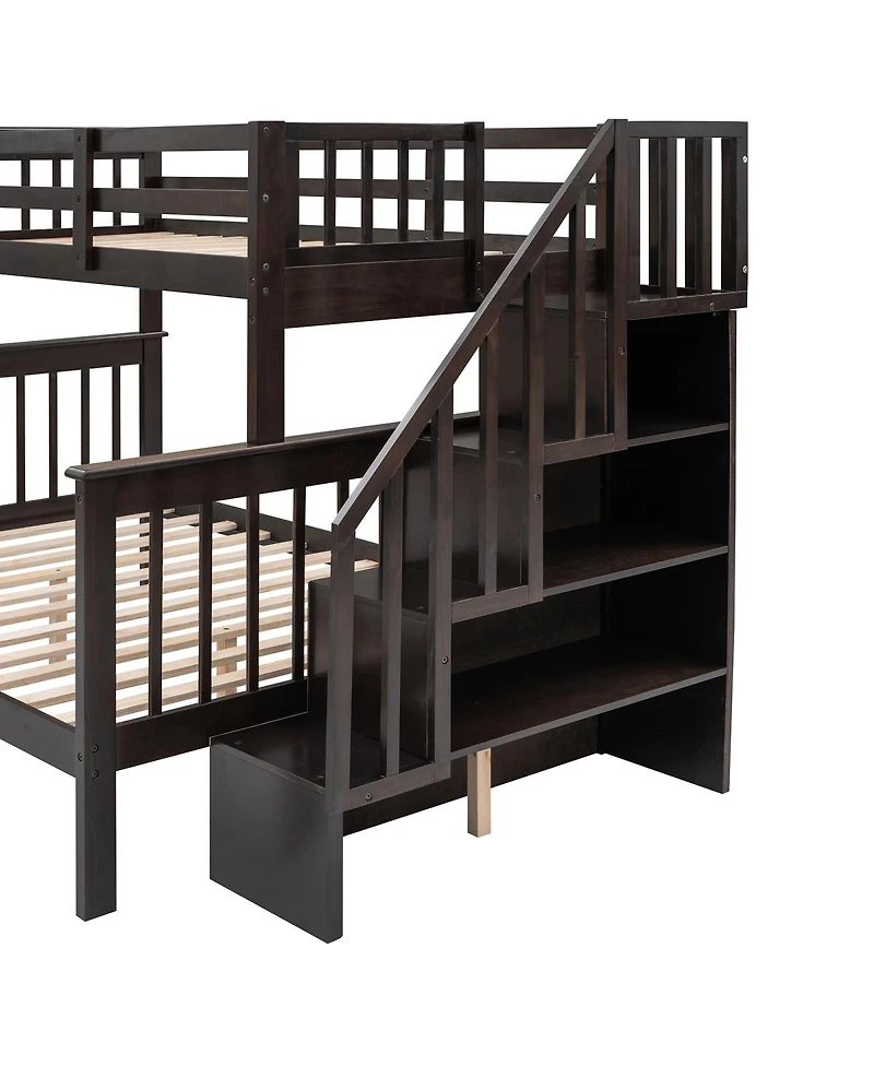 Streamdale Furniture Stairway Bunk Bed with Storage