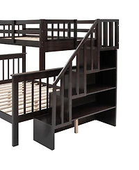 Streamdale Furniture Stairway Bunk Bed with Storage
