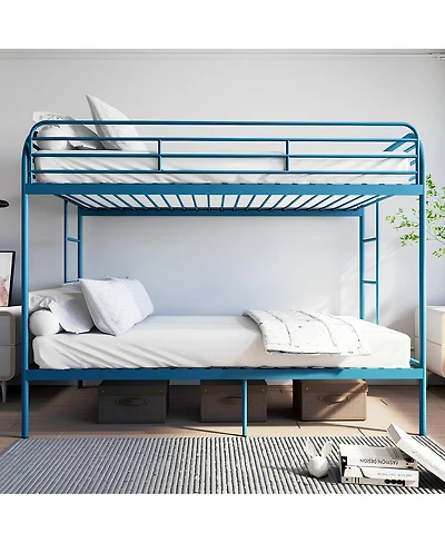 Streamdale Furniture Metal Twin Over Twin Bunk Bed with 2 Ladders