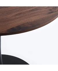 Streamdale Walnut Tulip Dining Table (Seats 2-4) - 31.5" Round Mdf Top