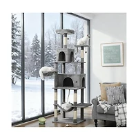 Zeus & Ruta 80" Tall Multi-Level Cat Tree Tower